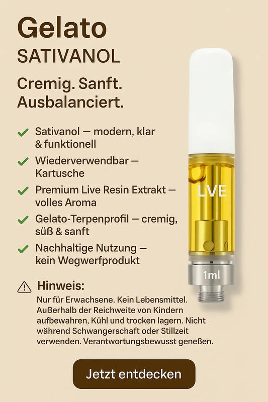 🍨 Gelato – Sativanol Kartusche (1 ml)